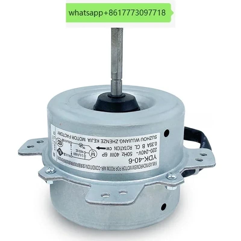 Motore universale per ventilatore esterno per condizionatore d'aria 1P1.5P, motore di raffreddamento con filo di rame YDK40-6