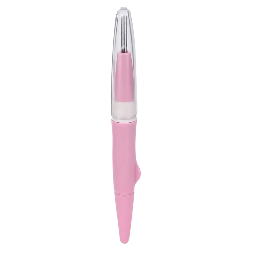 Easy Pink Felting Needle Pen Portable Pen Style Needle Felting Tool Wool Felting Tool DIY Patchwork
