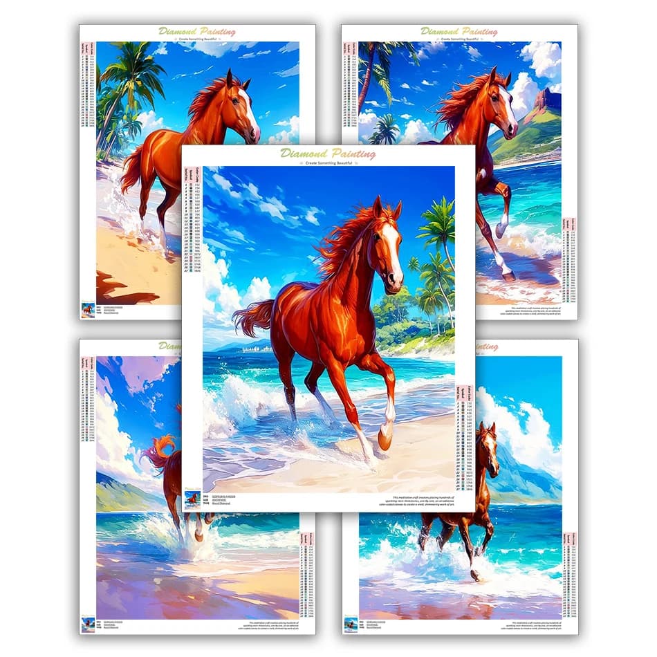 CHENISTORY Diamond Painting Kits Painting Diamonds Diamond Art Embroidery Horse animals Home Wall Art Decor Original Gifts Set