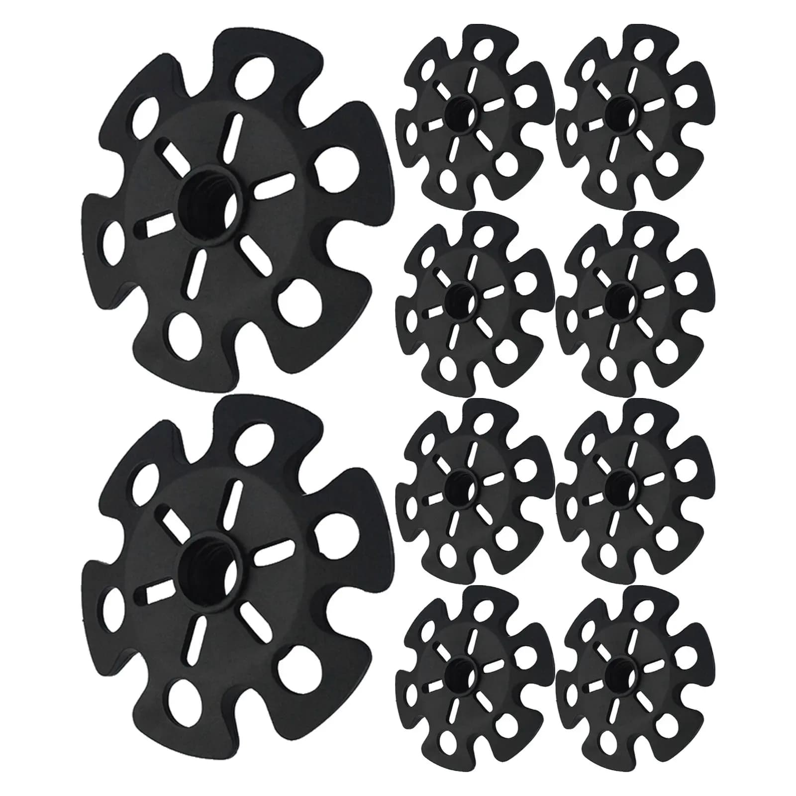 10Pcs Lightweight Rubber Snow Basket for Trekking Poles Large Area Support Anti-Sink Mud Protection Hiking Climbing Outdoor