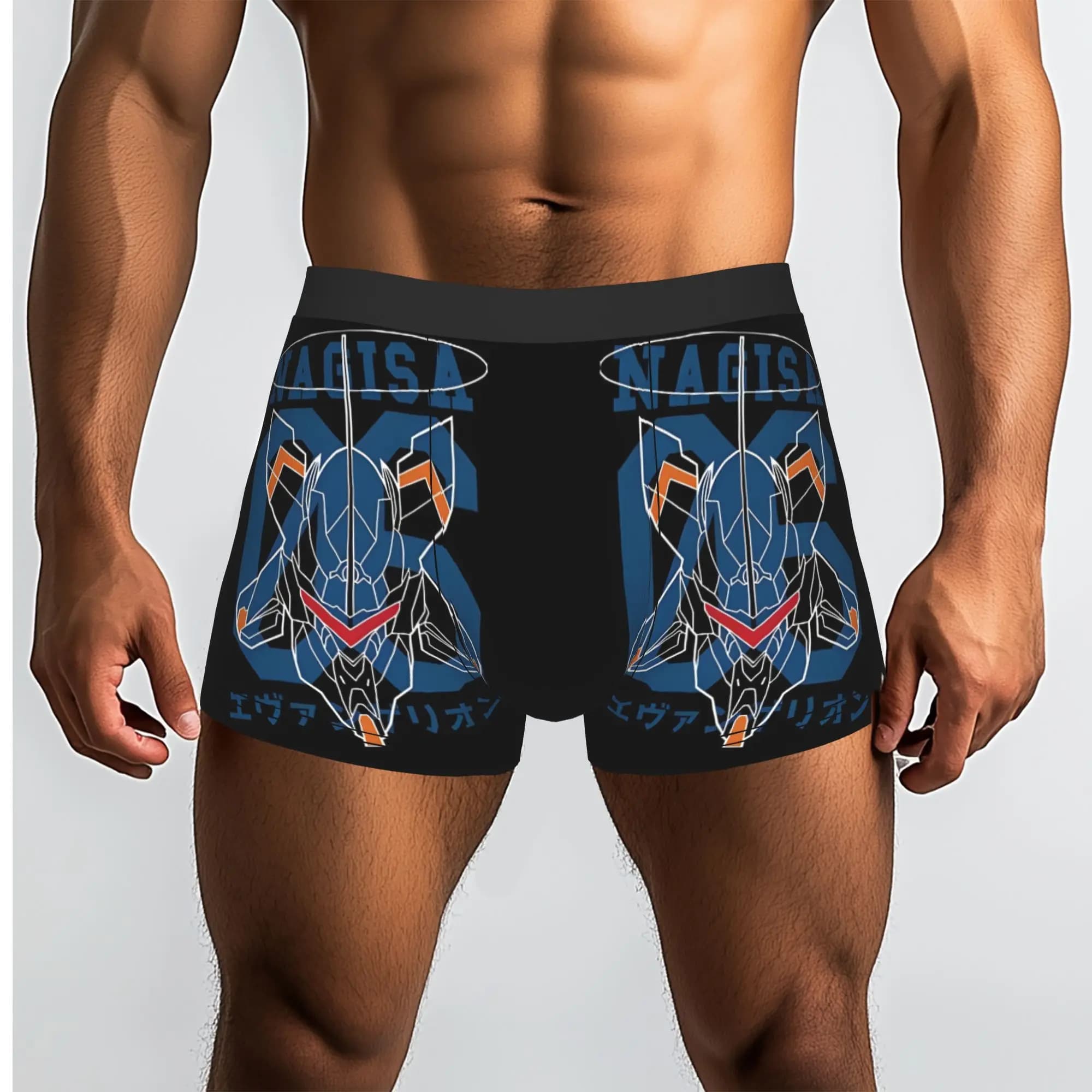 EVA 06 Bandai EVA Mutandine traspiranti Mutande da uomo Pantaloncini comodi Boxer Briefs