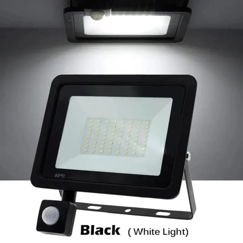 Proiettore a LED con sensore di movimento PIR Faretto a lampada induttiva impermeabile 220V per illuminazione da cortile con parete stradale da giardino esterno