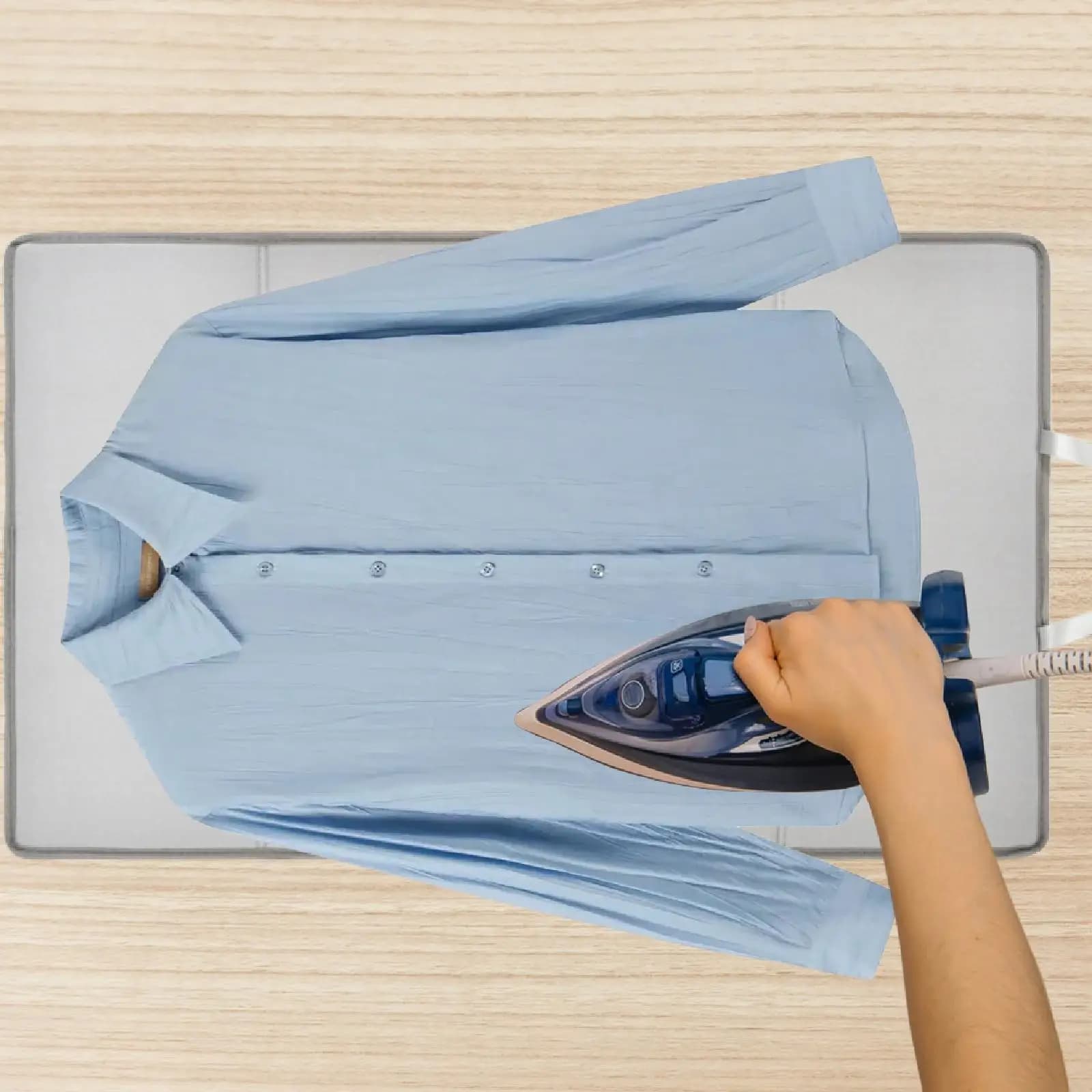 Portable Ironing Blanket Foldable Tabletop Ironing Pad Heat Resistant Laundry Board for Clothes Sleeves Cuffs Home