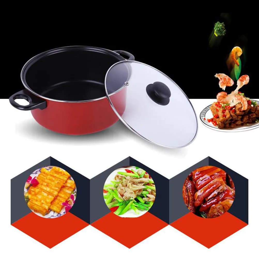Set di 3 Pentole Antiaderenti: Padella, Pentola per Zuppa e Pentolino per Latte, Utensili da Cucina Efficienti e Salvaspazio per Accessori da Cucina Domestica