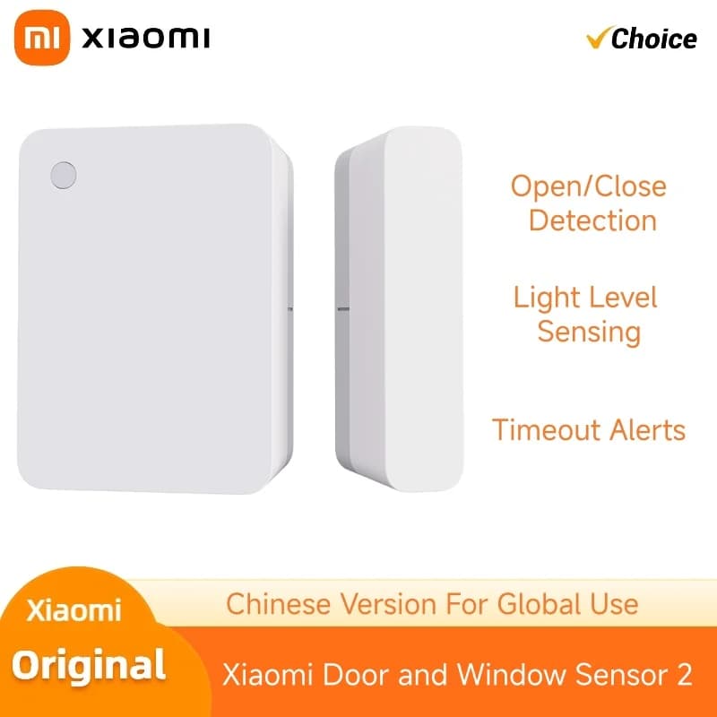 Sensore per Porte e Finestre 2 Bluetooth 5.1 Xiaomi, Registrazione Apertura e Chiusura, Rilevamento Luminoso