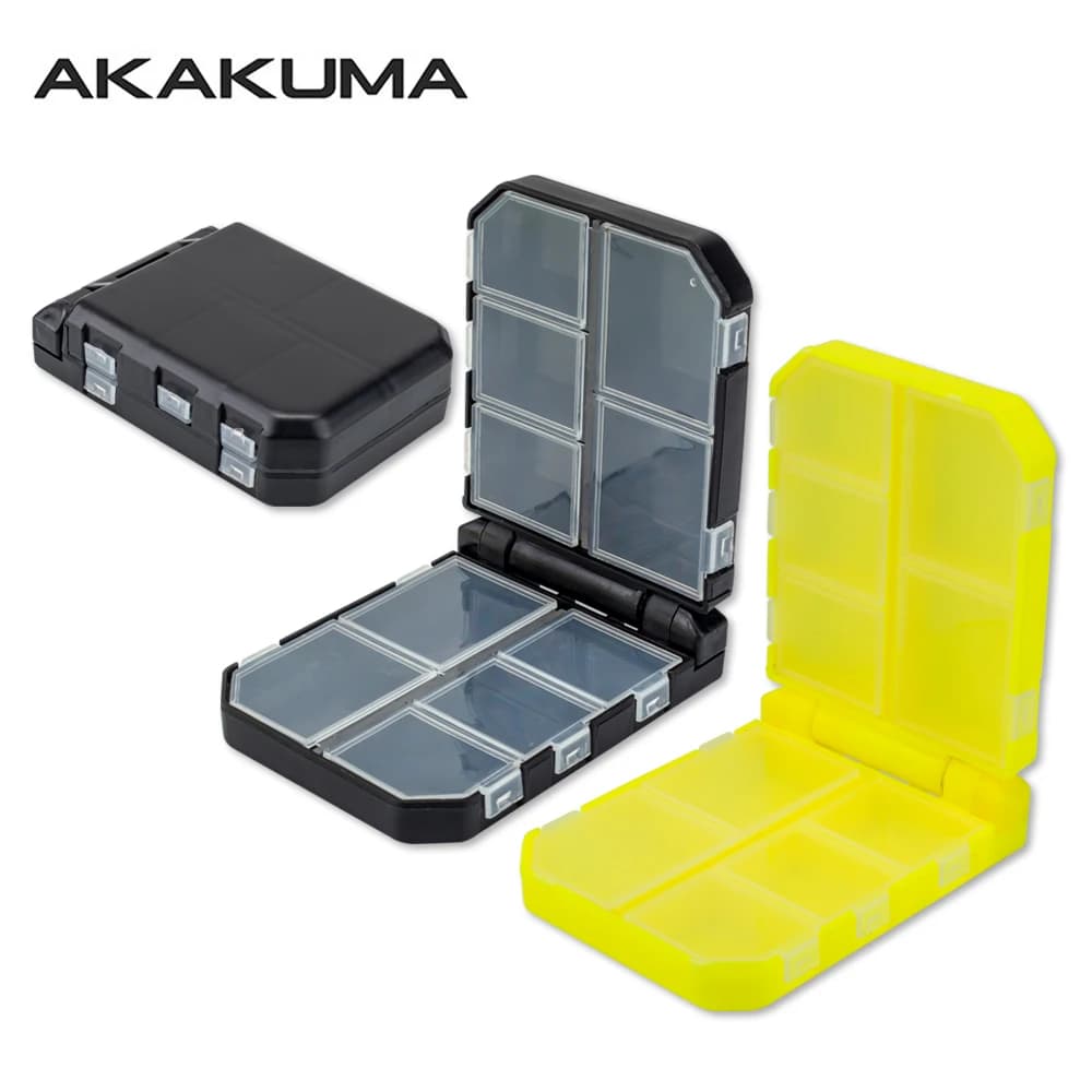 Double-layer fishing gear box (10/16 compartments) - Mini portable bag for hooks, masks, lires, poplars