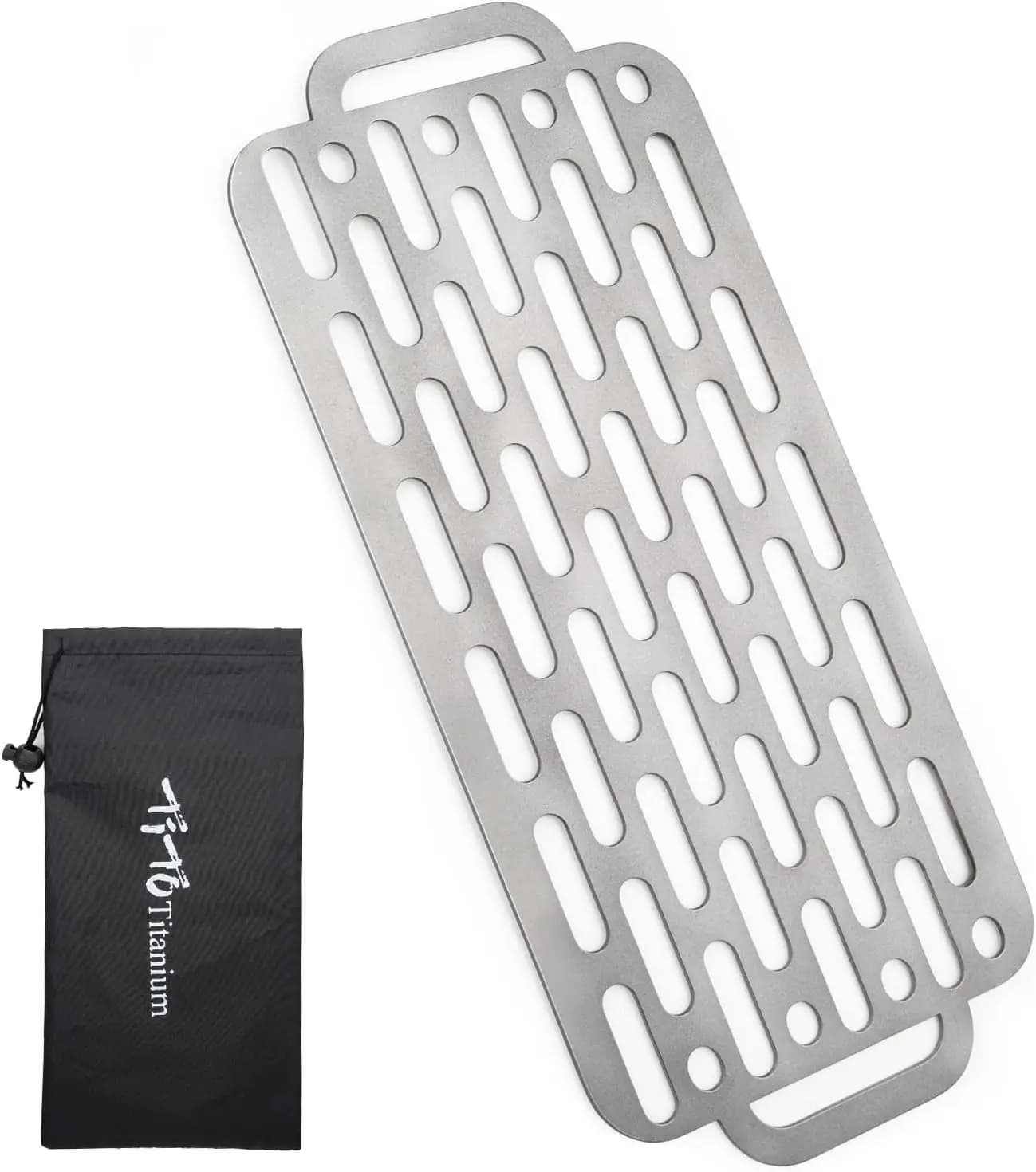BBQ Net Grill Portable Ultralight Non-Stick Meat Grill Grate for Home Garden Outdoor Camping Picnic Hiking Charcoal Holder with