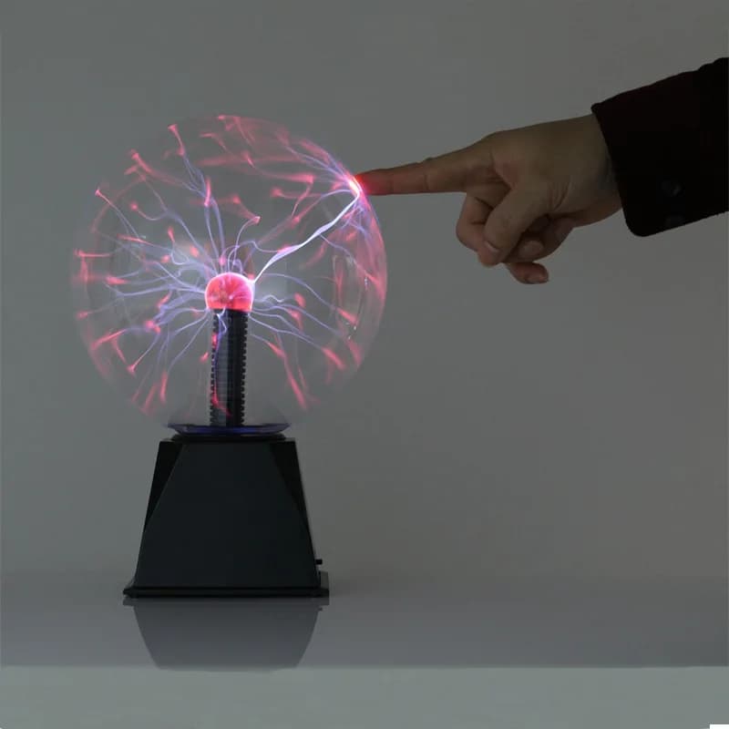 Night Lamp with USB Touch Sensor, Original and Magic Table Light, Children's Gift, Bedroom Decoration, Glass Plasma Ball Lamp