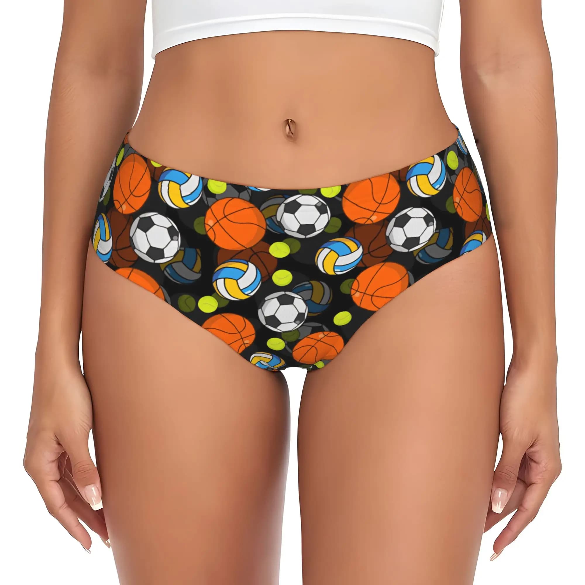 Women Soccerly Basketball Footbally Volleyball Panties Breathable Tennis Ball Briefs Underwear