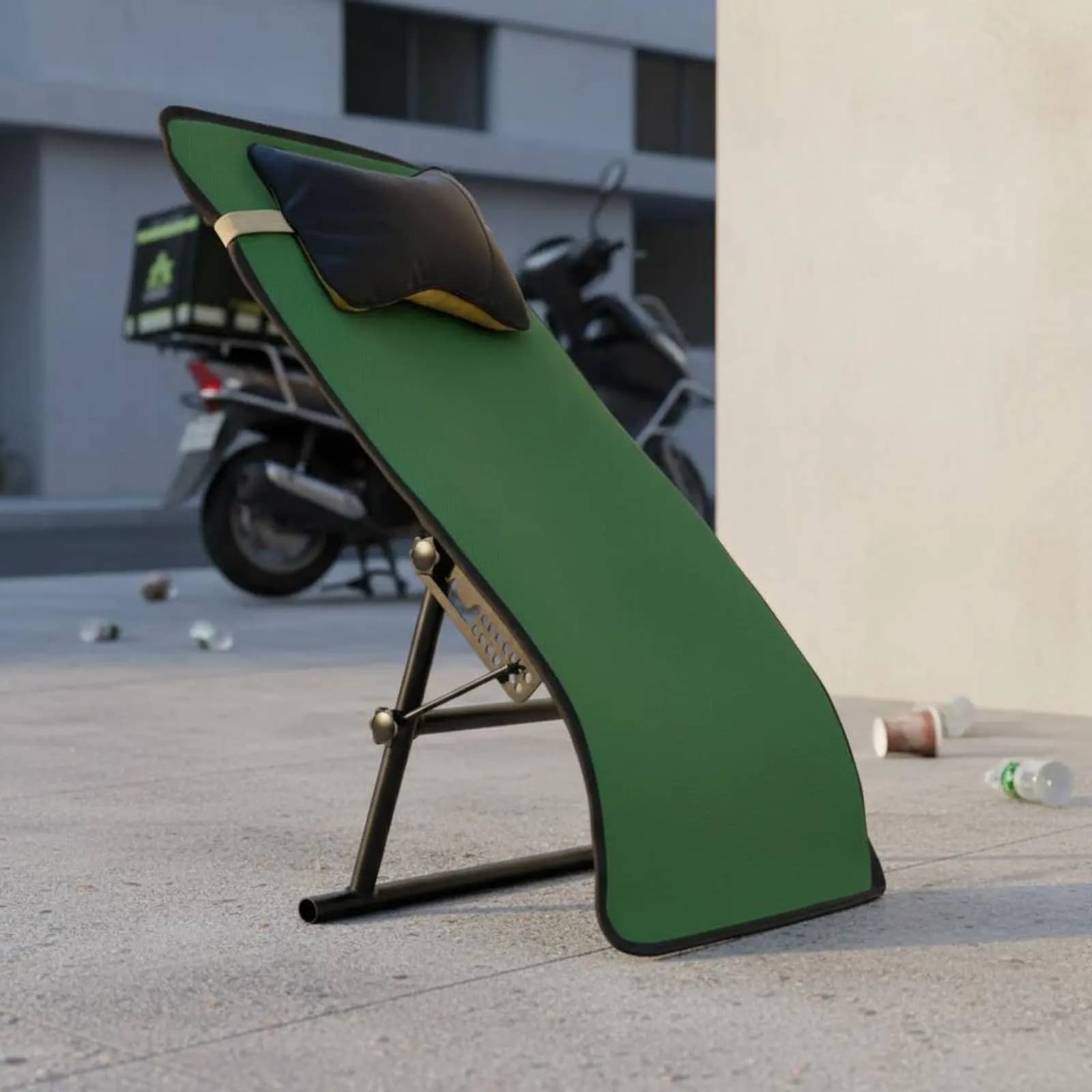 Folding Backrest Cushion Foldable Design Electric Scooter Back Support Motorbike Lumbar Rest Portable Bike Seat Backrest