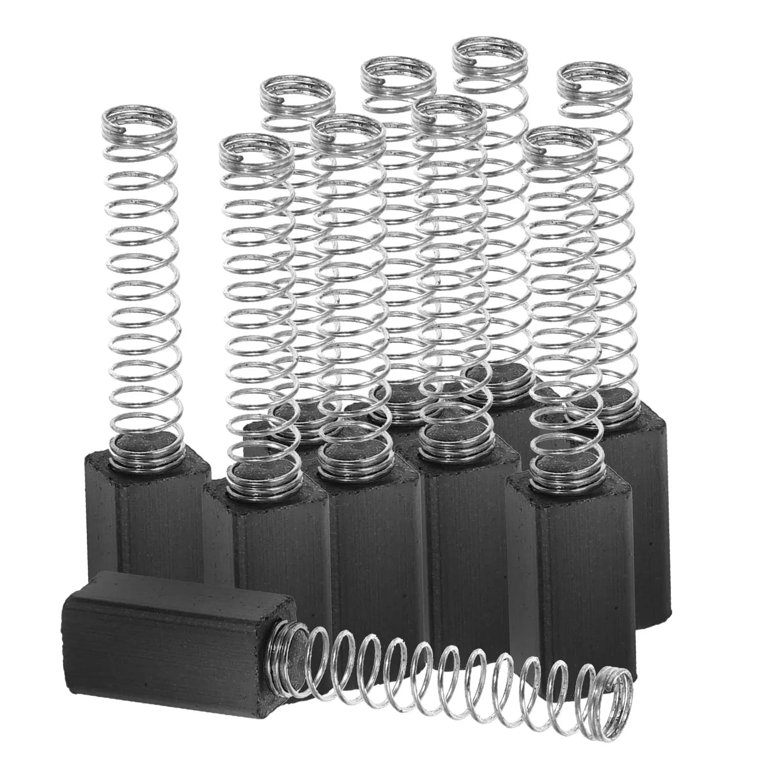Kit 10 Pezzi Spazzole in Carbonio per Motori di Macchine da Cucire, Parti di Ricambio per Utensili Elettrici, Accessori per Funzionamento Fluido