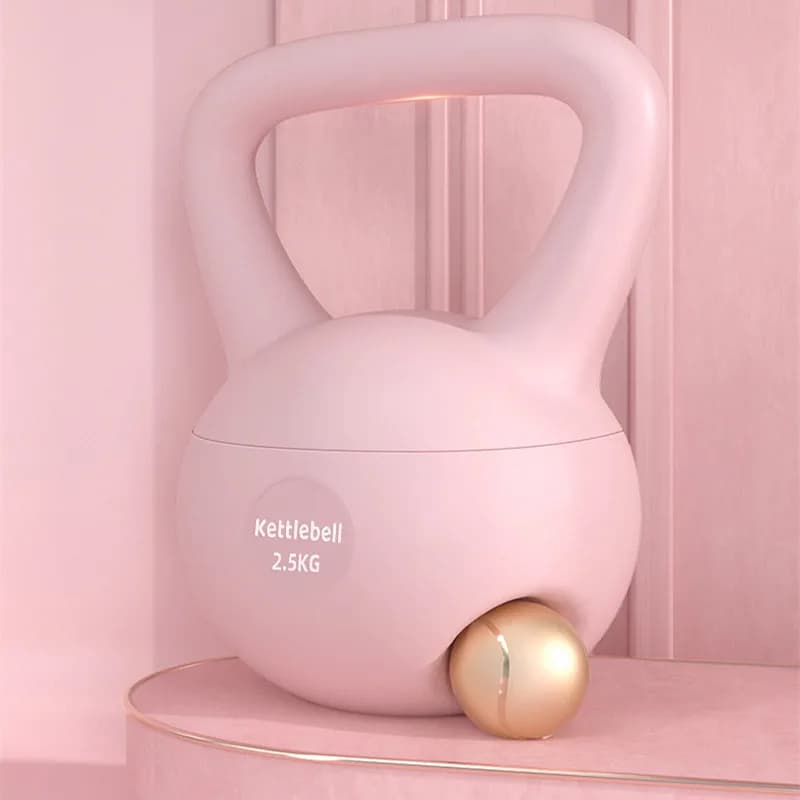 New Design Soft Kettlebell Weight 2.5 kg Soft PVC Kettlebell and Steel Grana for bodybuilding exercises