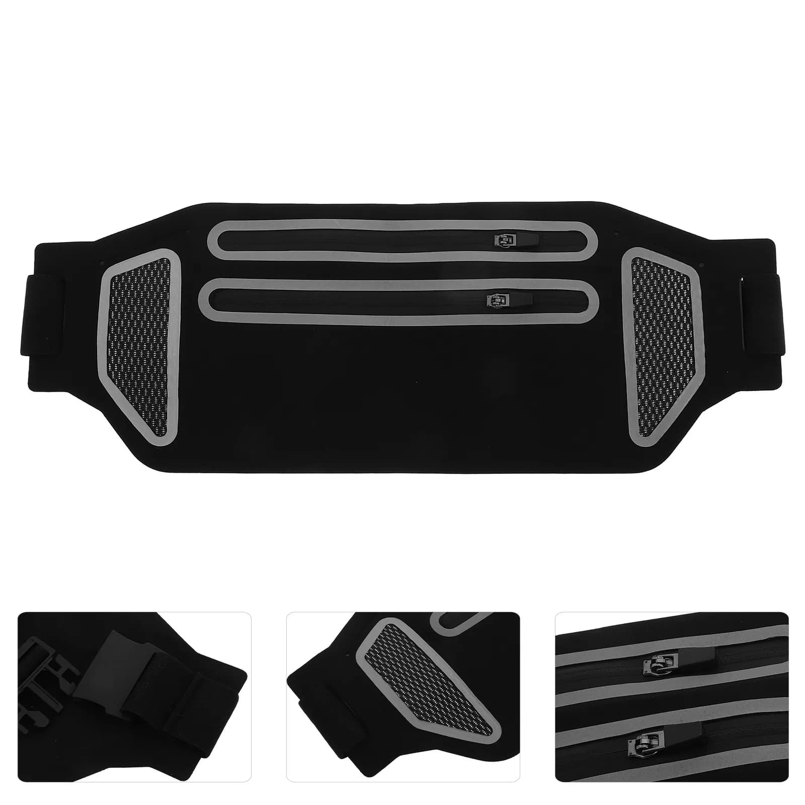 Ultra Sottile Exterior Sports Waist Bag with Double Hinge Waterproof for Running, Gym, Fitness, Marathon, Money Holder for Men and Women