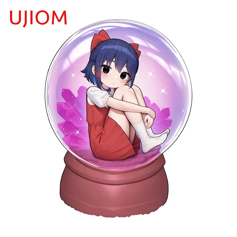 UJIOM Miside Mita Adesivi murali adorabili dei cartoni animati Divertenti attraenti interruttori della luce Fermaporta Decalcomania in vinile Decorazione del soggiorno