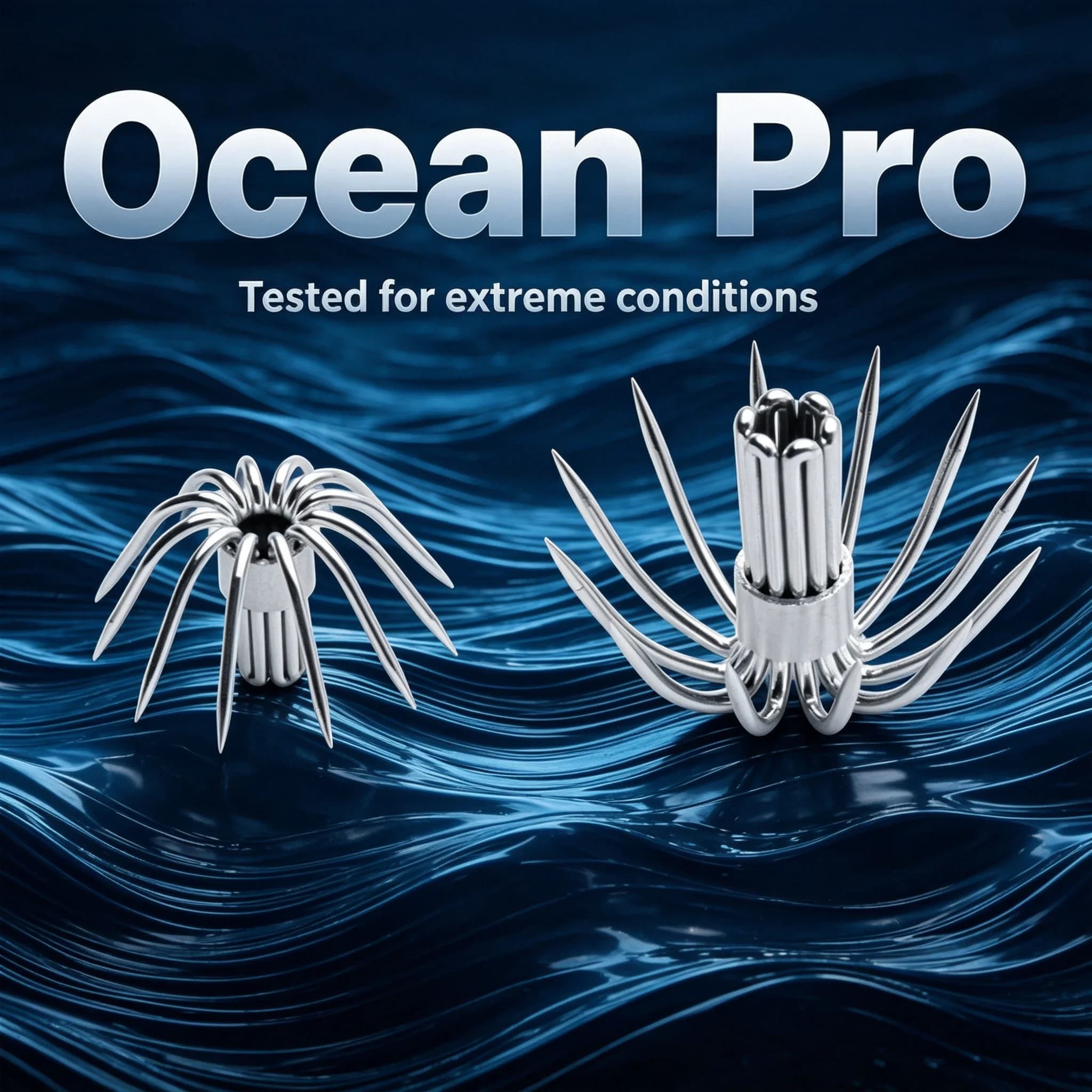 100 PCS Premium Curved Multi-Needle Squid Umbrella Jig Hook Stainless Steel Saltwater-Proof Octopus Cuttlefish Anchor Hook