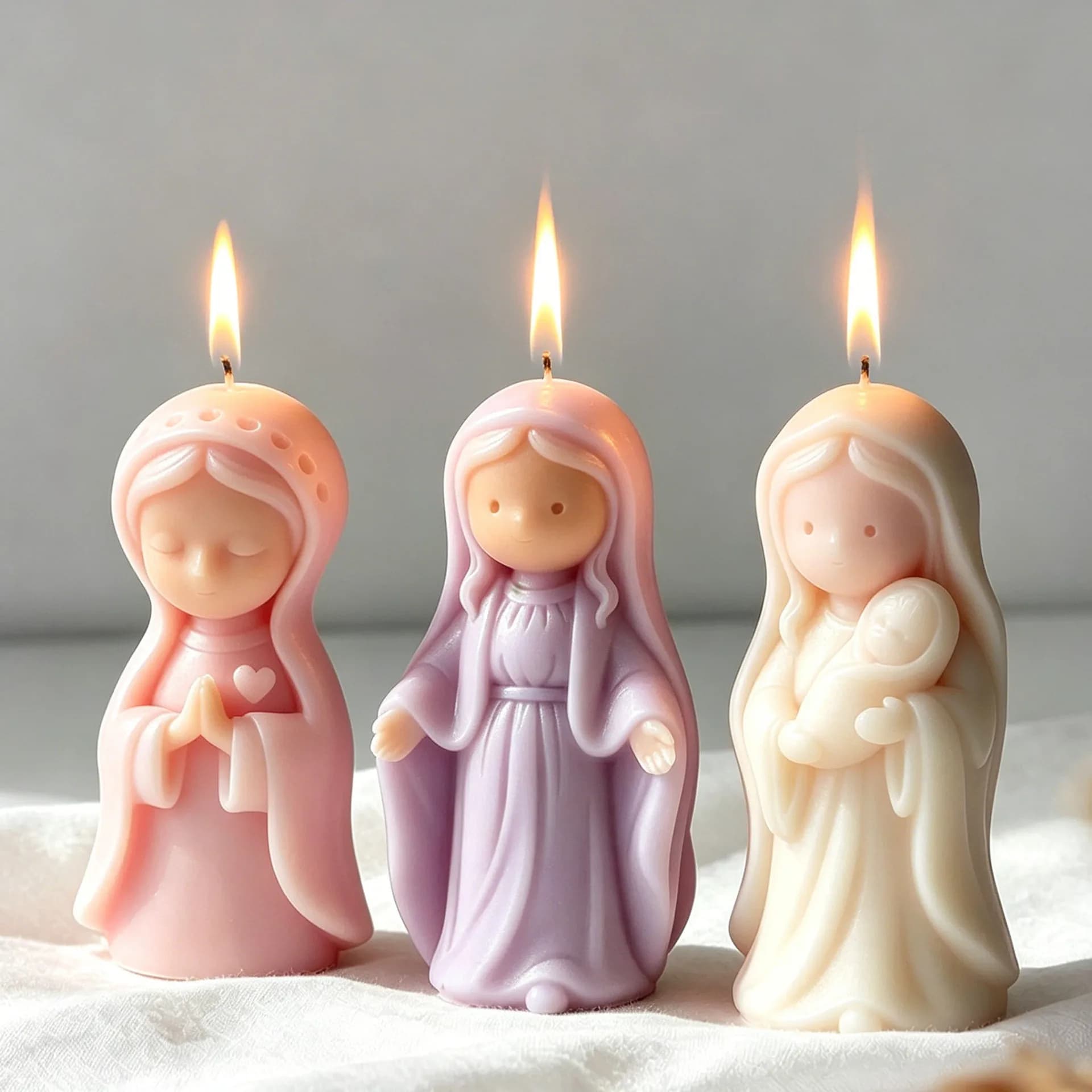 Gypsum Candle Mold Multi-Use Reusable Candle Mold Figure Silicone Candle Mold Flexible For Diy Handmade Activities Home