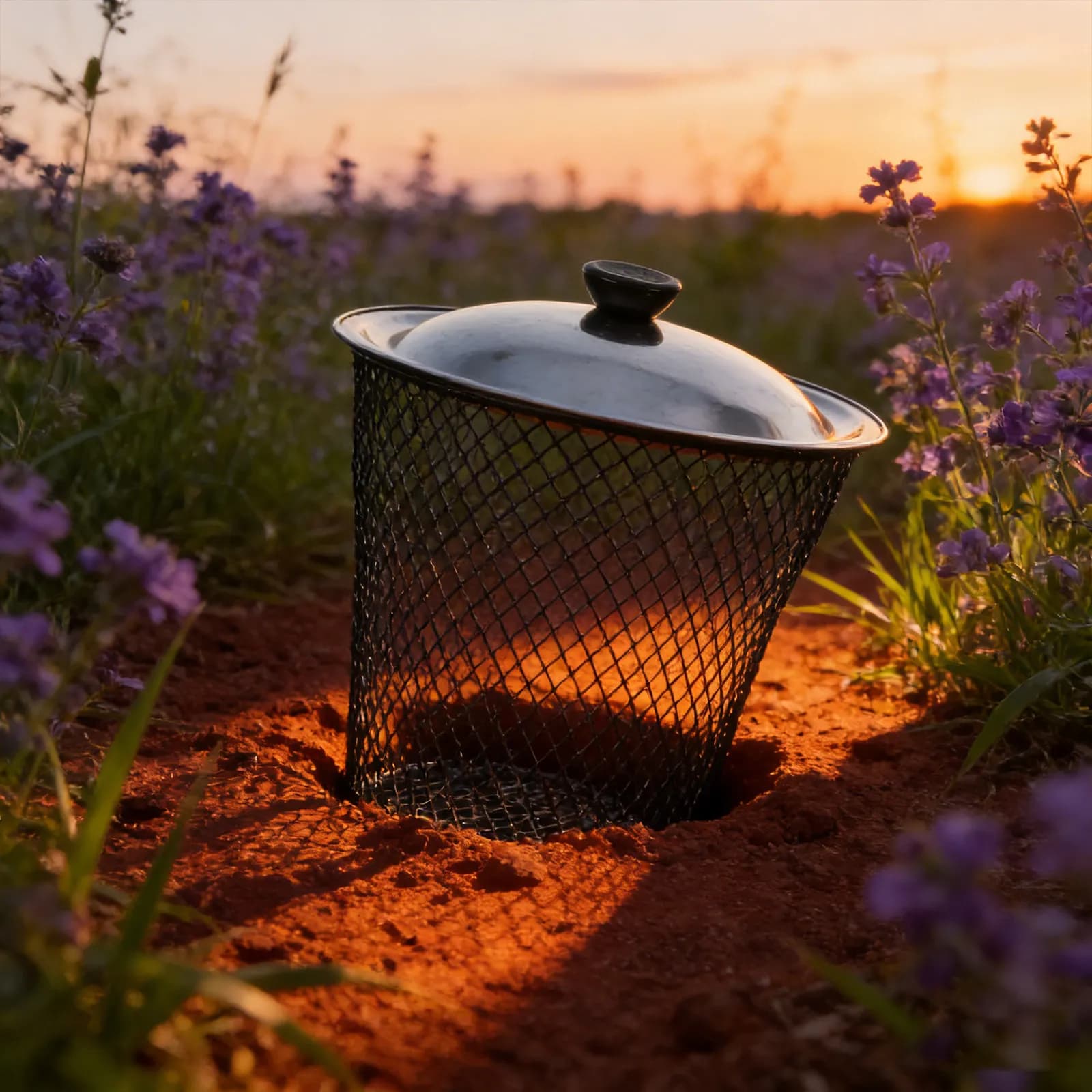 2 Pezzi Contenitore per Compostaggio da Giardino in Metallo con Coperchio, per Compostaggio a Verme e Trattamento Rifiuti da Esterno
