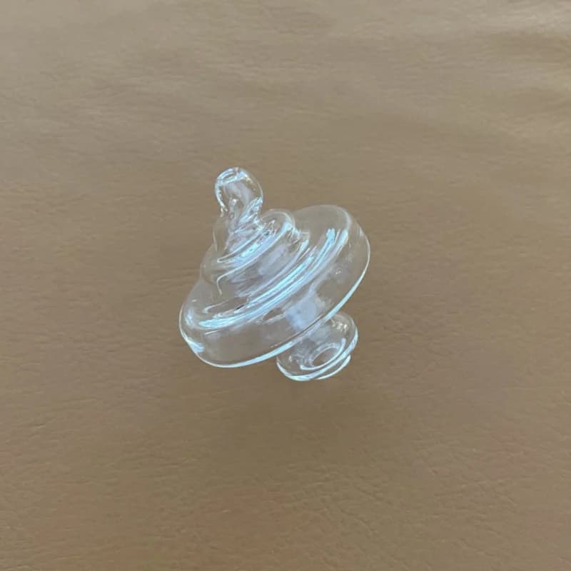 25mm OD UFO Clear Glass Cap Hat Caps
