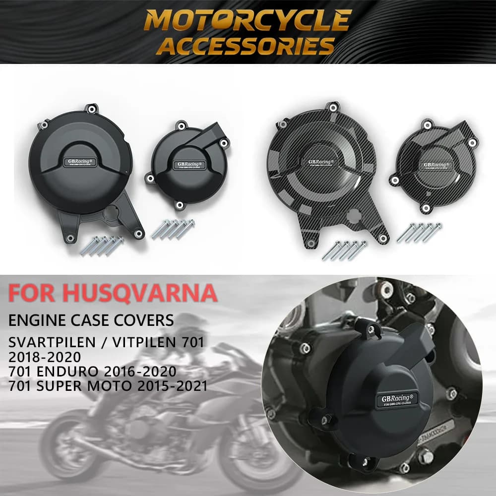 Copertura Protettiva Motore per Husqvarna 701 Enduro, Compatibile con Husqvarna 701 Svartpilen/Vitpilen/ENDURO, Accessori per Moto