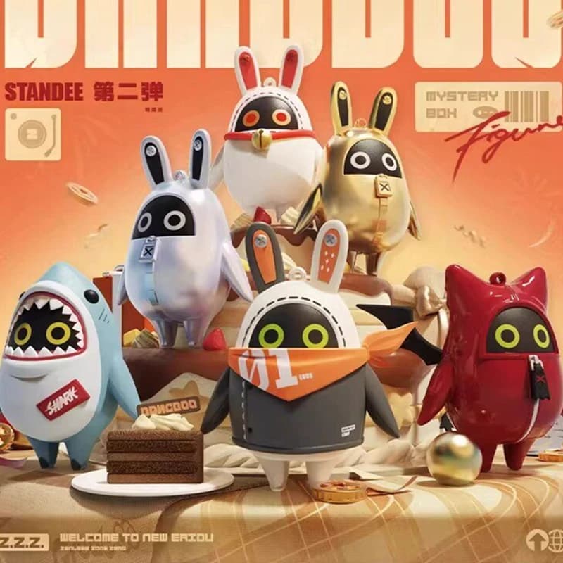 Zenless Zone Zero - Serie Standee Bangboo: Cool Bangboo Blind Box Vol.2 - Statuetta Anime Golden Bangboo Mystery Box - Modello da Collezione Regalo