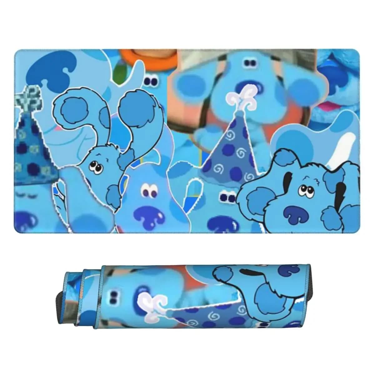 Large Mouse Pad Blue's Clues Blue Dog Cartoon Gamer PC Laptop Mats Keyboard Carpet Computer Gaming Office Accessories Desk Mat