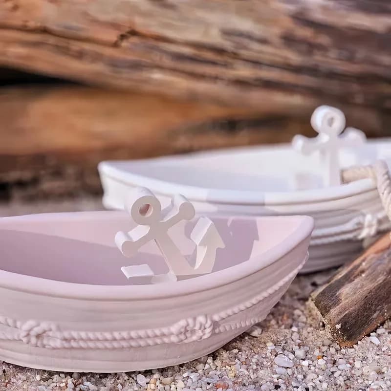 Stampo in silicone per resina epossidica fai da te, design nave pirata, per contenitore portaoggetti in gesso/cemento, con specchio - Ultimi modelli 2026