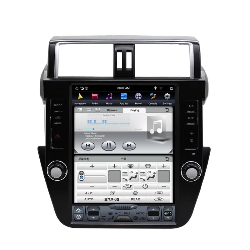 Per Toyota Land Cruiser Prado LC150 2014-2017 Android 13 Lettore DVD multimediale Carplay Navigazione GPS Touch Screen Autoradio