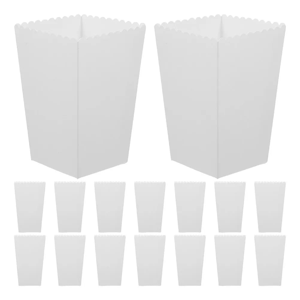 36Pcs Party Popcorn Boxes Minimalist Design Sturdy Paper Food Packaging Containers for Movie Night Snack Serving Fries Burgers