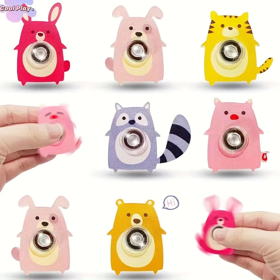 5/15/30 pz Animale Sveglio Fidget Spinner Durevole di Plastica Antistress Rotante Giocattoli per I Bambini Acquista Giocattoli Regalo Di Natale favore di partito