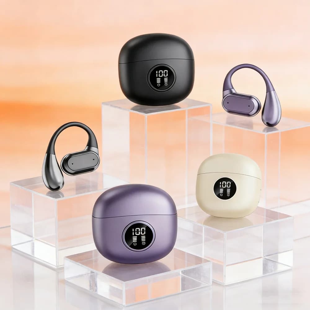 New TWS sports headphones with clips, comfortable and fashionable earphones, with deep bass, suitable for all smartphones.
