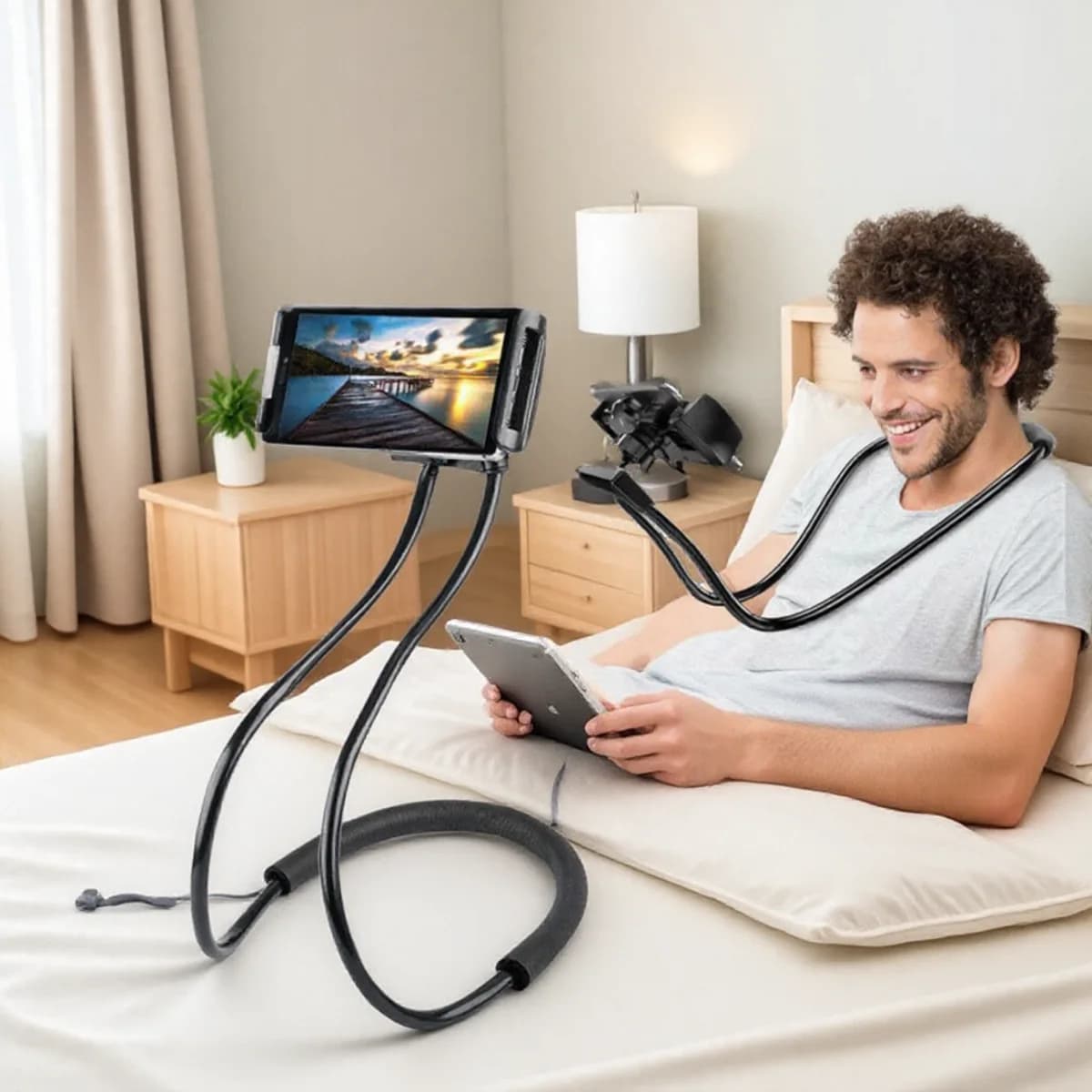 Supporto universale estensibile per telefono cellulare Selfie Stick Supporto per montaggio girevole a 360° regolabile