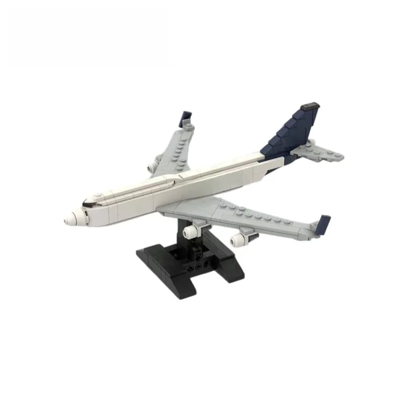 Boeing 747-400 Model Plane :300 Scale Educational Children's Building Blocks Toy Assembly Puzzle Magnetic Tiles Accessories