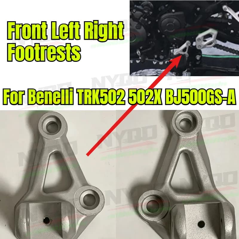 Per Benelli TRK502 502X BJ500GS-A Moto, Poggiapiedi Anteriori Sinistro e Destro, Supporto per Piedi