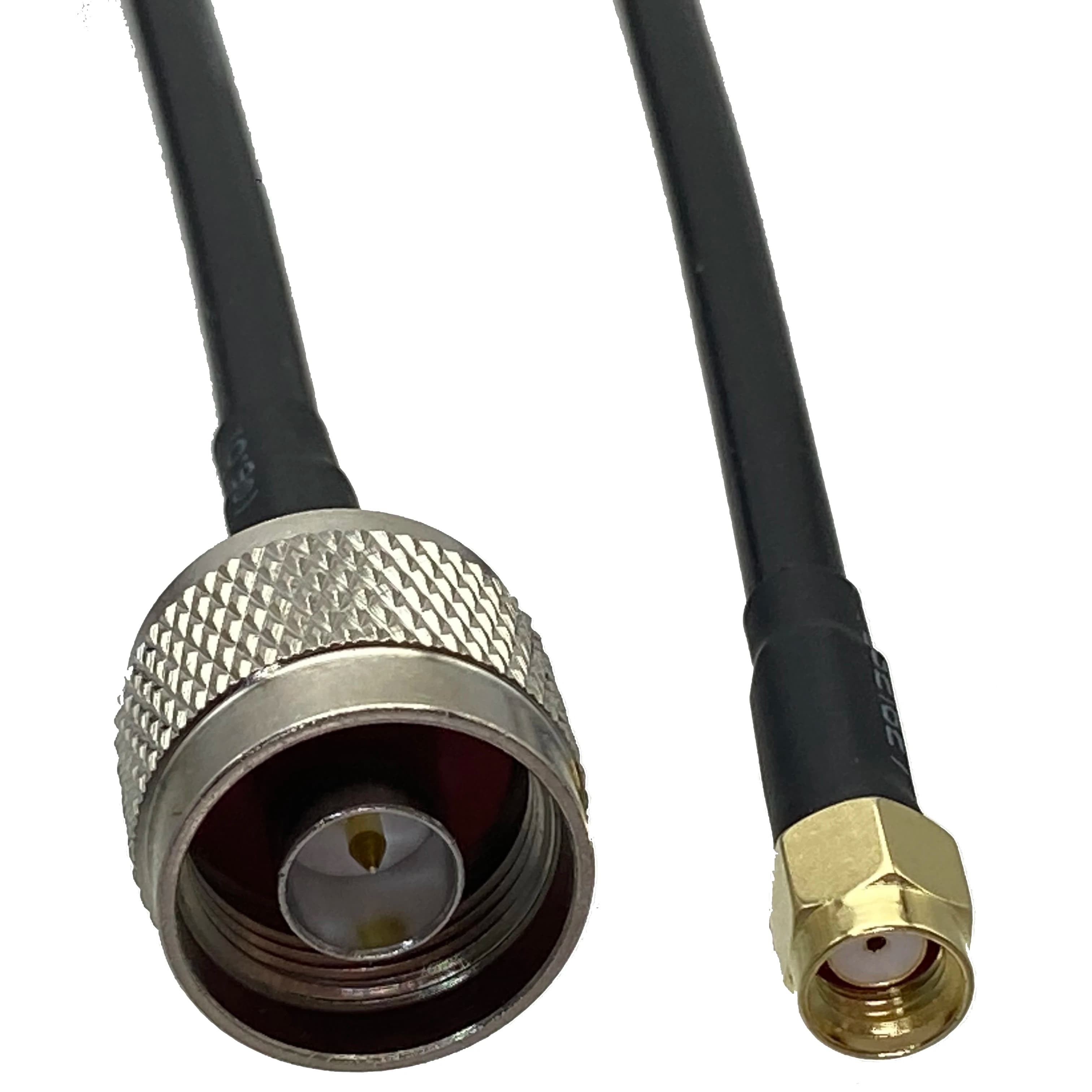N Maschio a RP SMA Maschio Cavo Coassiale Pigtail a Bassa Perdita RG58 per 3G/4G LTE Ham WiFi Ripetitore LoRa Antenna/Bobcat Miner/Lightning Arres