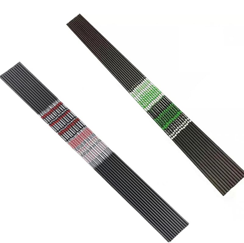 12PCS Tubi per albero di freccia in carbonio puro Spine600/700/800/900 per tiro con l'arco da competizione bersaglio composto/arco ricurvo da caccia