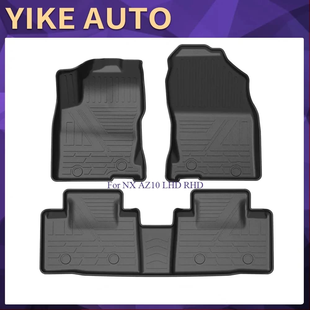 Auto Car Floor Mats For Lexus NX AZ10 2014-2021 LHD RHD All-Weather TPE Foot Mats Odorless Pad Waterproof Tray Mat Interior