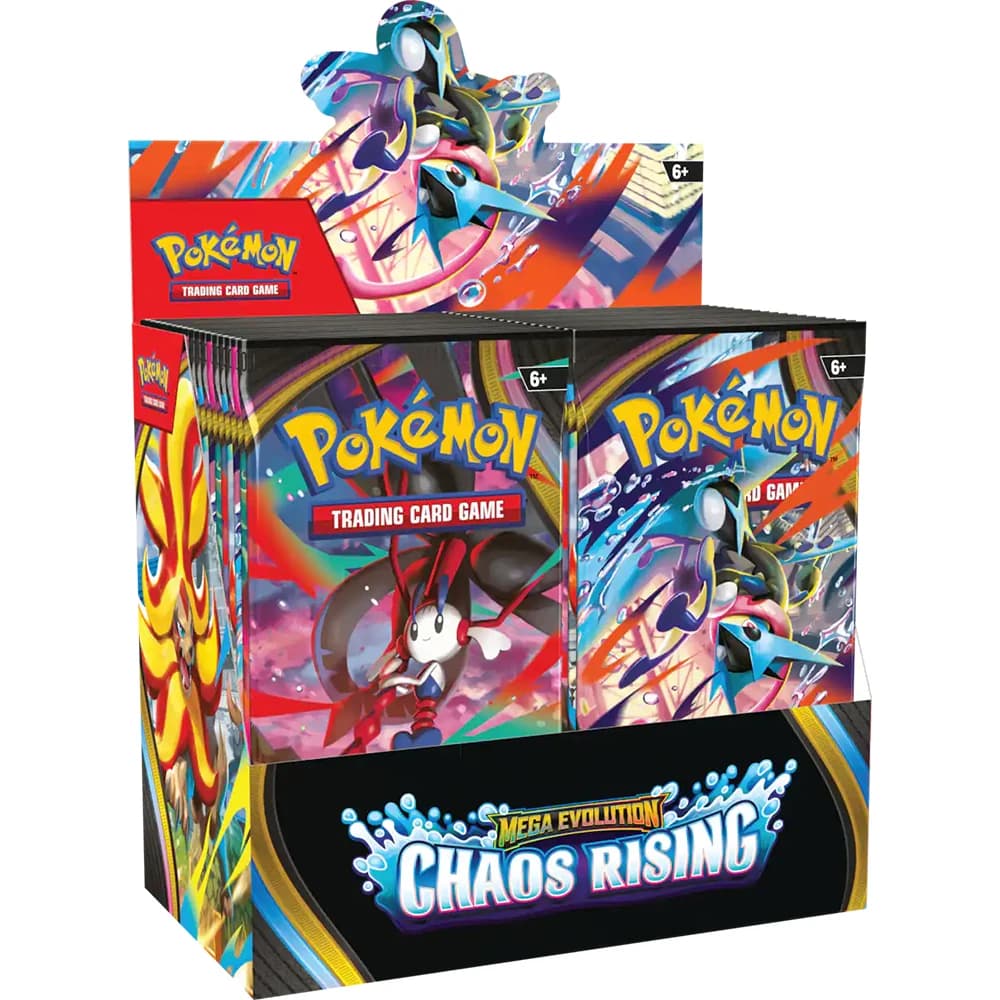 2026 New Pokémon Cards Chaos Rising Booster Box 36 Packs 360 Cards English TCG Collectible Trading Card Game Toys for Kids Gift