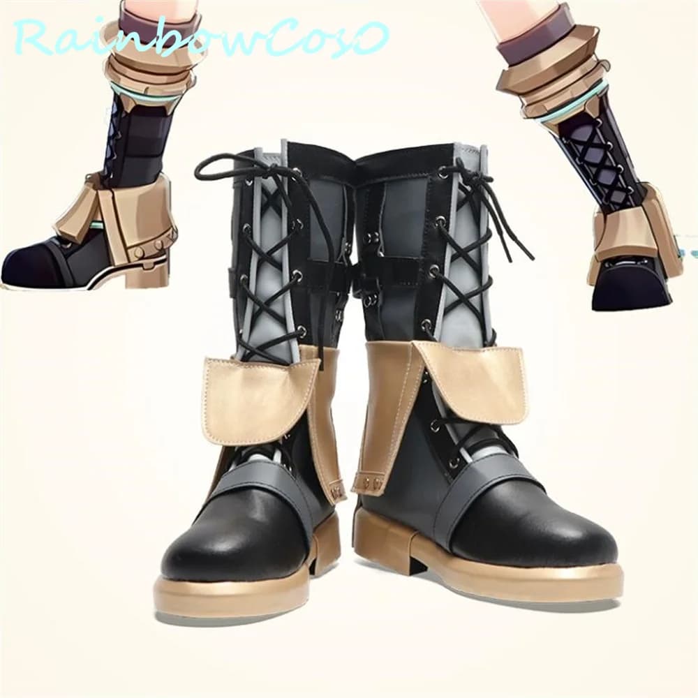 Freminet Lynette Lyney Genshin Impact Scarpe Cosplay Stivali Gioco Anime Halloween Natale RainbowCos0 W3522