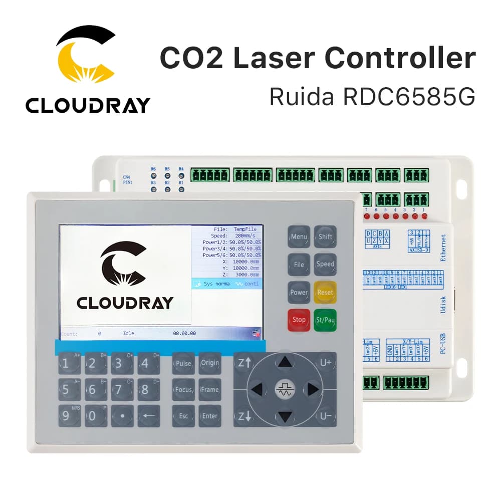 Cloudray Ruida muslimah Controller Laser 8 assi controllo del movimento per sistema di controllo della macchina per incisione e taglio Laser Co2