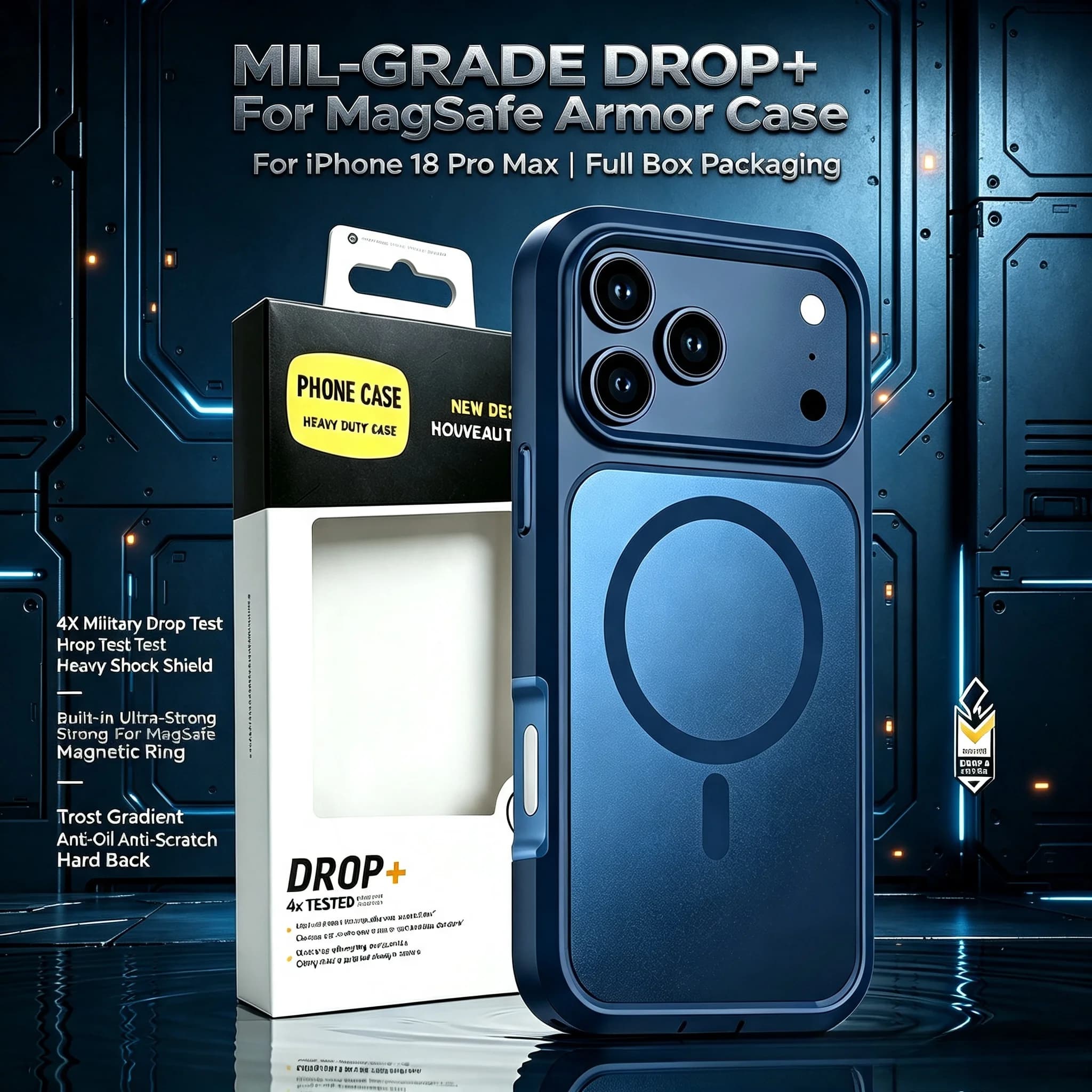 Military Grade Drop Tested For MagSafe Charging OTT-BOX Case For iPhone 18 Pro Max 17 16 15 14 Plus 13 12 Armor Protective Cover