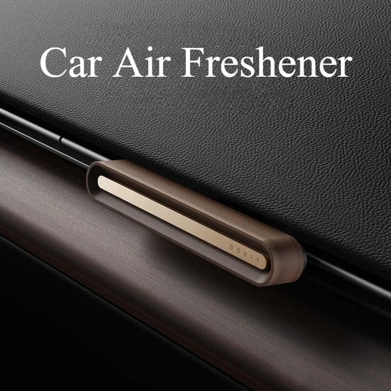 Car Air Freshener Alloy Solid Wood Long Lasting Fragrance Aromatherapy Air Outlet Diffuser Car Interior Accessories
