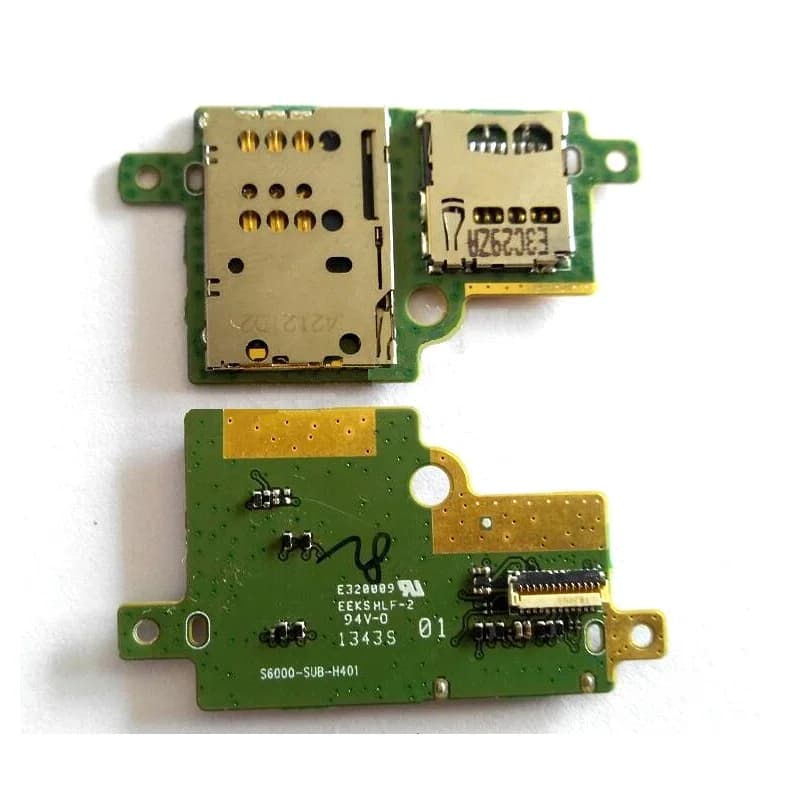 Scheda lettore di schede originale e Sim per Lenovo IdeaTab pad S6000 s6000h SIM & Memory Card Socket Board riparazione sostitutiva