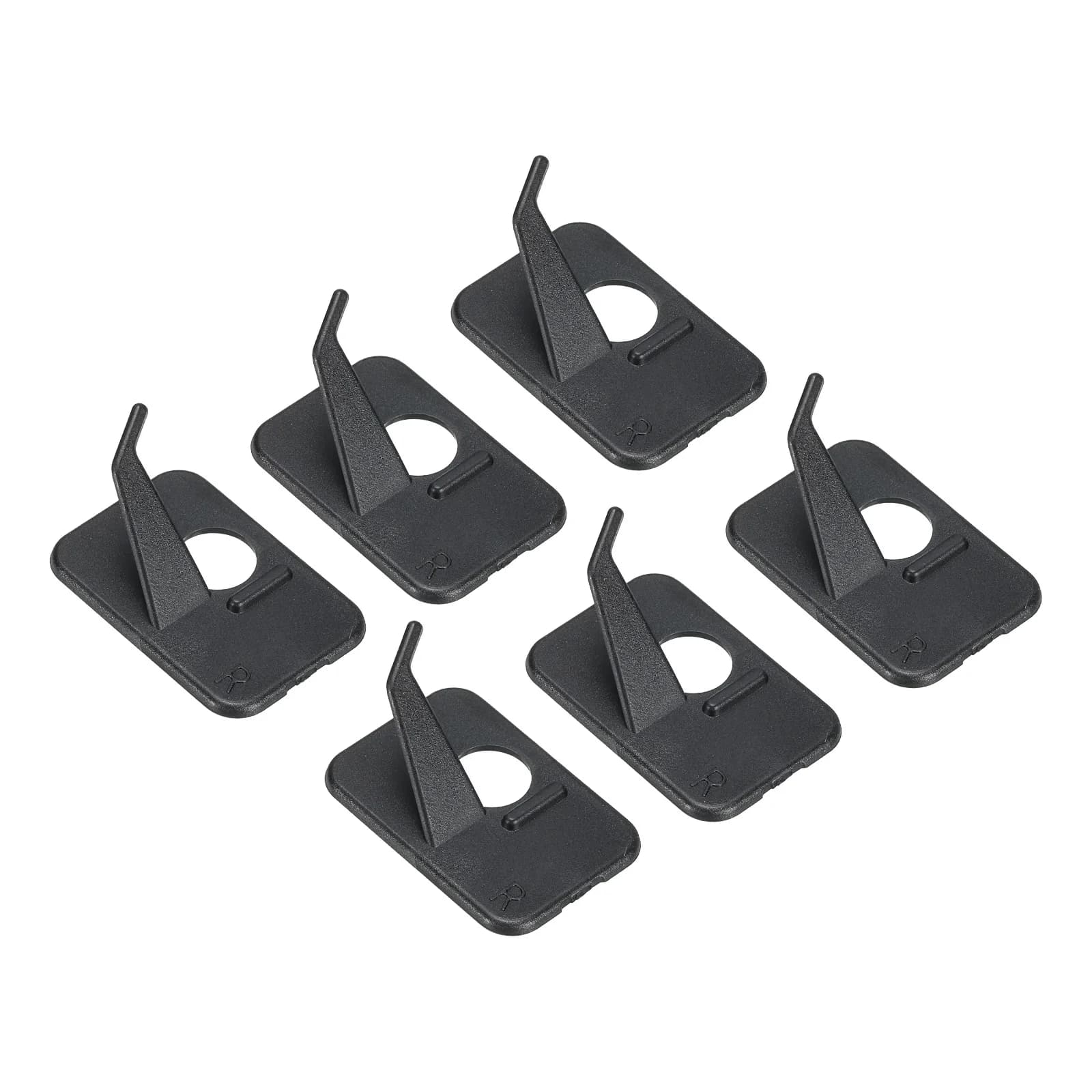 Uxcell 6/12 pezzi Poggiafreccia Adesivo in plastica Supporto per freccia per tiro con l'arco per mano sinistra / Arco ricurvo composto per mano destra