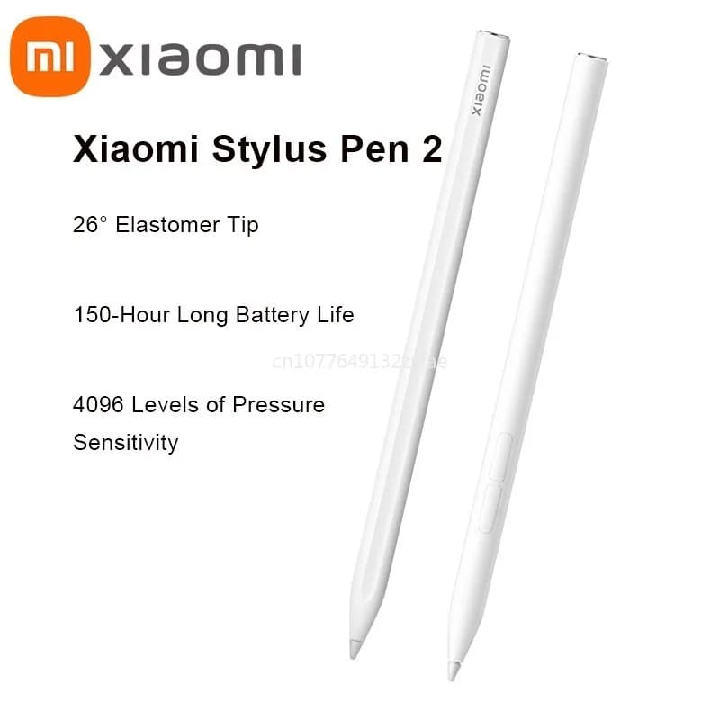 NUOVA Xiaomi Stylus Pen 2, Penna Intelligente di Seconda Generazione, 240Hz, 152mm, per Disegno, Scrittura e Screenshot, Penna Smart per Tablet a Bassa Latenza per Mi Pad-CN