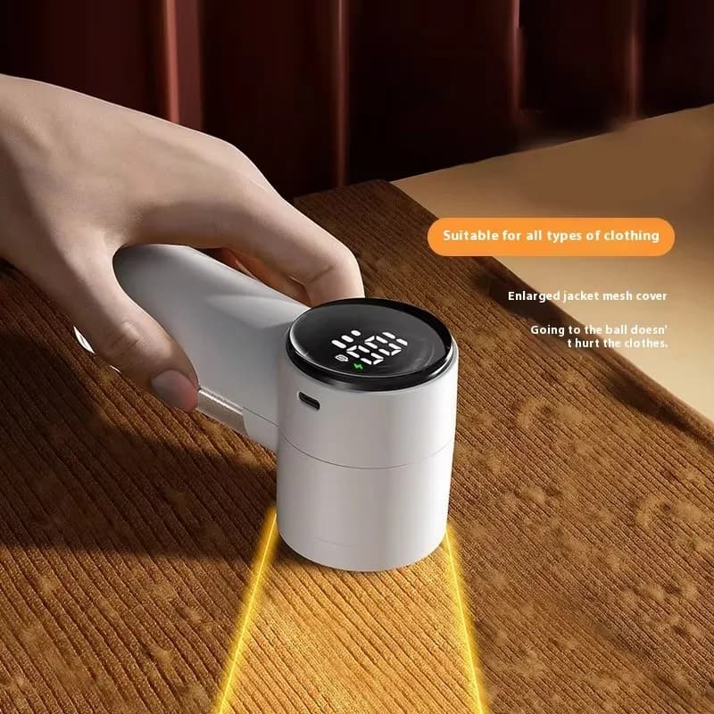Levapelucchi Elettrico Portatile 2024 con Display Digitale LED, Rasoio per Tessuti Ricaricabile USB, Rimuovi Pelucchi per Maglioni