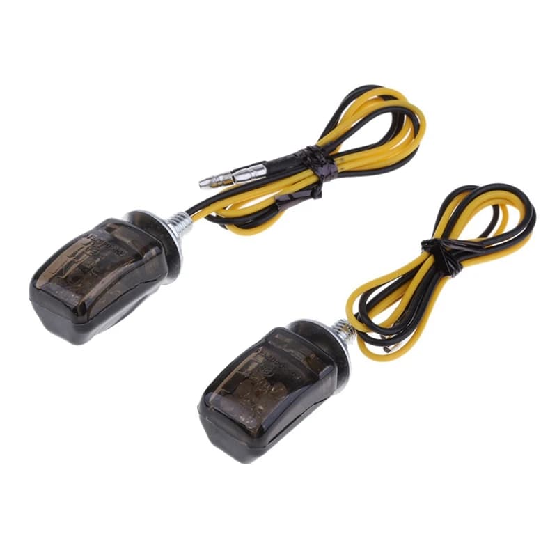 6 pz universale LED nero Mini piccoli piccoli indicatori di direzione moto Motor Bike per Yamaha