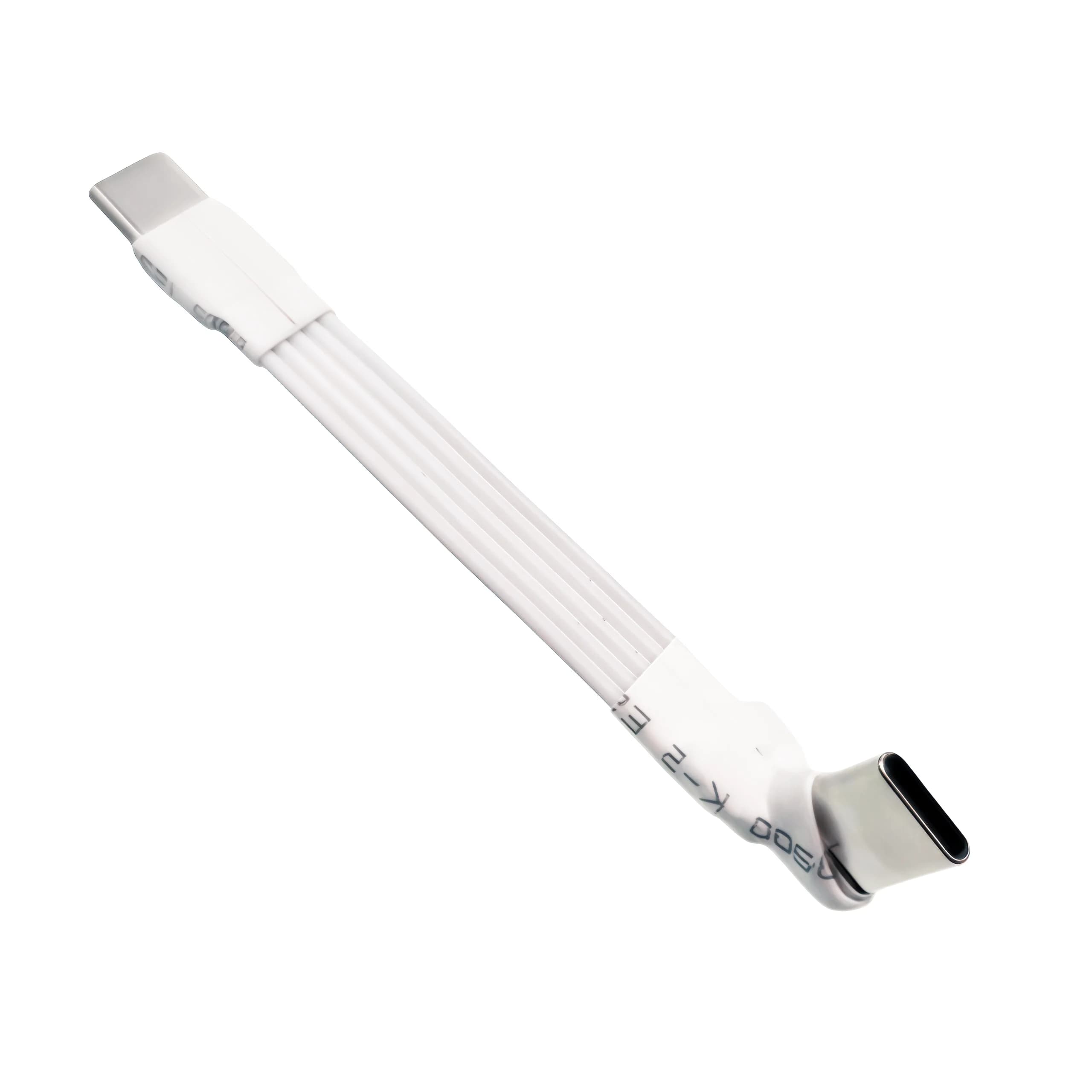Cavo di prolunga piatto USB 2.0 da tipo C a tipo C da 0,1 M-2 M pieghevole 90 ° Cavo per fotografia aerea FPV FPC FPV maschio femmina angolare USB-C 5 cm