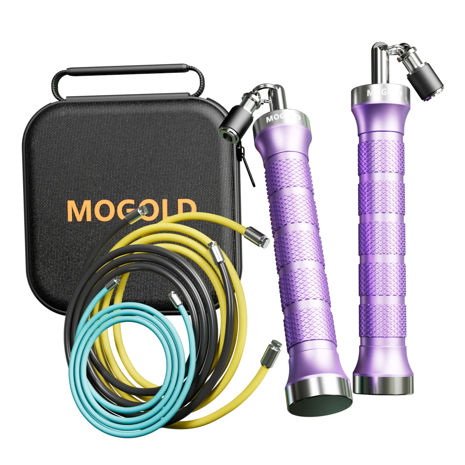 MOGOLD Training Jumping Wheel: Quick Gear Cable, Non-slip Network Grip, Heavy Duty Metal Handle – built for backed training