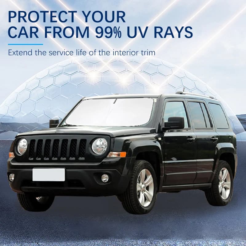 Parabrezza per auto Parasole Visiera parasole pieghevole Blocchi raggi UV per Jeep Patriot MK74