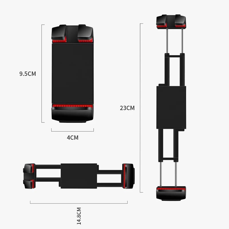 Fibbia adattatore elastica multifunzionale per treppiede con base fissa per trasmissione mobile con supporto a clip grande